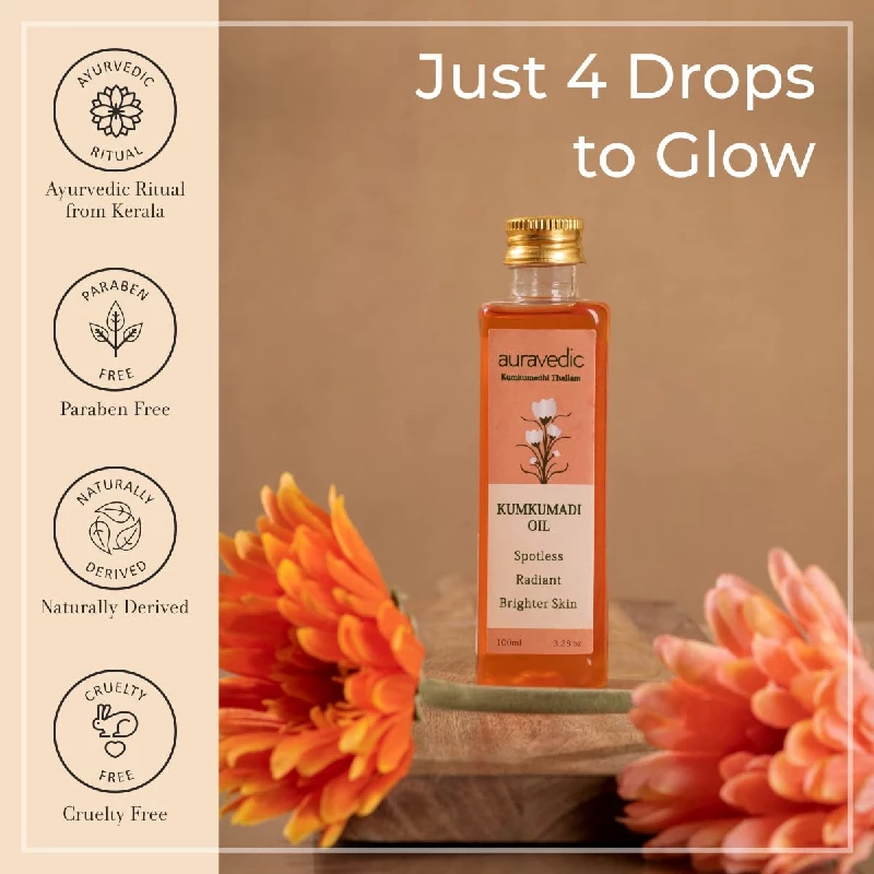 Auravedic Kumkumadi Oil, 100 ml-4.webp